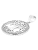 Adeliás Damen Anhänger Lebensbaum aus 925 Silber mit Zirkonia in silber