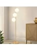 ZMH Stehlampe 3-flammige E27 in gold Glasschrim