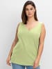 sheego Tanktop in pistazie