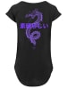 F4NT4STIC Damen T-Shirt Lang PLUS SIZE Dragon Drache Japan in schwarz