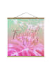 WALLART Stoffbild mit Posterleisten - Rainbow - Tropical Vibes in Pink