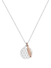 Elli Halskette 925 Rosegold Feder, Bi Color_Tri Color, Lebensblume in Rosegold