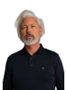 Carlo Colucci Langarm-Poloshirt Corneanu in Navy