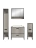 ebuy24 Badmöbelset Bagno (4-teilig) Grau 170 x 48 cm