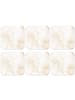 OnlyWow Glasuntersetzer 6er-Set Marmor