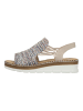 rieker Sandalen in Blau/Beige