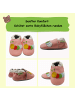 Sayoyo Baby Krabbelschuhe aus Leder, weiche Lauflernschuhe mit rutschfester Sohle 