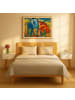 relaxdays 2 x Nachttisch in Weiß/ Natur- (B)40 x (H)55 x (T)32 cm