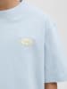 JACK & JONES Junior T-Shirt JORTAVIRA TYPE BACK TEE JNR in skyway