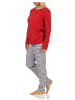 NORMANN langarm Schlafanzug Pyjama Streifen - 66231 in rot