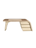 Angel Cerdá Schreibtisch 3268 in Walnuss / Creme – (B)215 x (H)75 x (T)80 cm