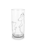 Mr. & Mrs. Panda Wasserglas Bären mit Hut ohne Spruch in Transparent