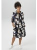 Aniston PLUS Blusenkleid in marine-offwhite-blau-apricot