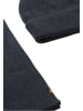 Camel Active Geschenkset mit Mütze und gestricktem Schal in Navyblau