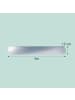 relaxdays 5 x Rasenkante in Silber  - (B)100 x (H)15 cm