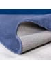 KADIMA DESIGN Wollteppich Segment Muster, Geometrisch, Wohnzimmer in Blau-Beige