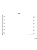 Beliani Kurzflor TUZLA in Braun - (W) 140 x (H) 3 x (L) 200 cm
