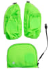 Ergobag Schulranzen LED Fluo Seitentaschen Zip-Set in Grün