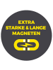 EASYmaxx Moskitonetz Tür 100x210cm schwarz mit Magnetvers. für Tür Schwarz