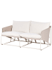 Beliani Gartensofa PONTE in Beige/Grau - (W) 160 x (H) 88 x (L) 94 cm