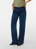 Vero Moda Umstandsjeans mit weitem Bein in Dark Blue Denim 1