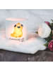 Mr. & Mrs. Panda Glas Windlicht Mops Krone mit Spruch in Transparent