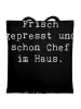 Mr. & Mrs. Panda Tragetasche Baby Chef mit Spruch in Schwarz