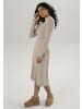 Aniston SELECTED Strickkleid in beige