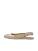 Bianco Slingbacks in NougatPatent