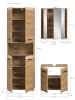 ebuy24 Badmöbelset Ice Eiche 135 x 30 cm