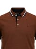 Jack & Jones Polo Shirt JJEPAULOS Sommer Hemd Kragen Pique Cotton in Braun