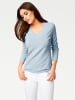 Heine V-Pullover in bleu