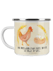 Mr. & Mrs. Panda Haferl Huhn Stolz mit Spruch in Vintage