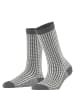 Burlington Pepita Socke in Dark grey