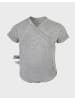 OrganicEra Baby Wickel-Kurzarmbody in Grey Melange