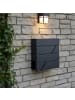 relaxdays Briefkasten in Schwarz - (B)37 x (H)37 x (T)11 cm