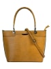 Cluty Handtasche echt Leder in gelb