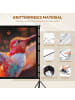 HOMCOM Projektor-Leinwand-268L x 58B x 181H cm-Schwarz