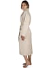normani Damen Baumwoll Bademantel in Beige
