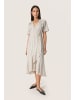 Soaked in Luxury Kleid SLAnvitte Feminine Form in Beige with Black Stripe