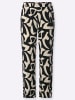 creation L Schlupfhose in sand-schwarz-bedruckt