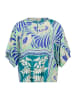 CARTOON Casual-Bluse mit Muster in Green/Blue