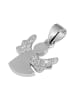 Adeliás Damen Anhänger – Anhänger aus 925 Silber mit Zirkonia in silber