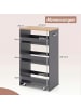 COSTWAY Nischenwagen 30cm breit in Grau