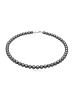 KUZZOI Halskette 925 Sterling Silber in Grau