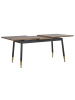 Beliani Esszimmertisch CALIFORNIA in Braun/Schwarz/Gold - (W) 90 x (H) 78 x (L) 160 cm
