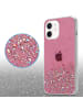 cadorabo Hülle für Apple iPhone 12 MINI Glitter in Rosa mit Glitter