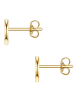 Lulu & Jane Diamant-Ohrstecker Sterling Silber Diamant in silber/gelbgold