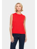 SAINT TROPEZ Strickweste MilaSZ Gerade Passform in Racing Red