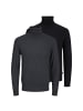 Jack & Jones Pullover Emil Knit in Schwarz / dunkelgrau